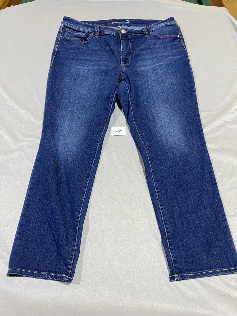 Seven7 Women's Dark Blue Straight Leg Jeans